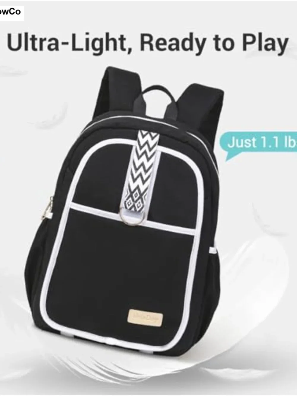Quilted Tennis Backpack for Women Ultra-Light Racket Bag with Wet Pocket